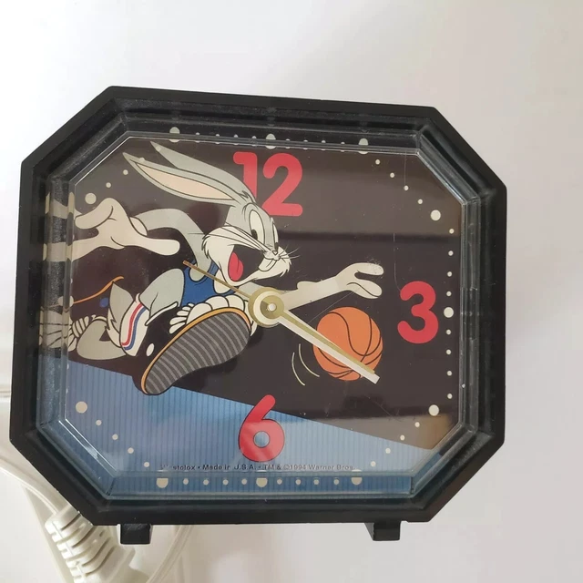 SPACE JAM BUGS Bunny Alarm Clock Westclox Electric Warner Bros USA