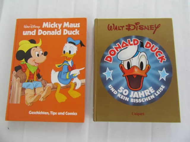 2 x Walt Disney Micky Maus und Donald Duck & 50 Jahre Donald Duck Bücher Comic