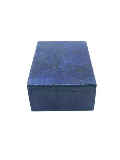 Natural Lapis Lazuli Jewellery Box Blue Color Hand Made From Afghanistan. 3