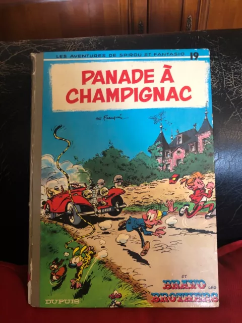 Spirou et Fantasio Panade à Champignac 1972 Dos Rond