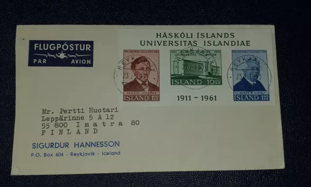 Island Luftpost Brief