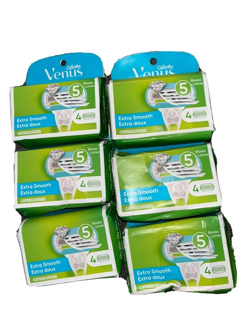 Cartuchos de recarga Gillette Venus para mujer de 5 hojas 24 ¡extra suaves!¡!¡!