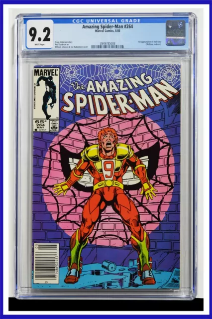 Amazing Spider-Man #264 CGC Graded 9.2 Marvel 1985 Newsstand Edition Comic Book.