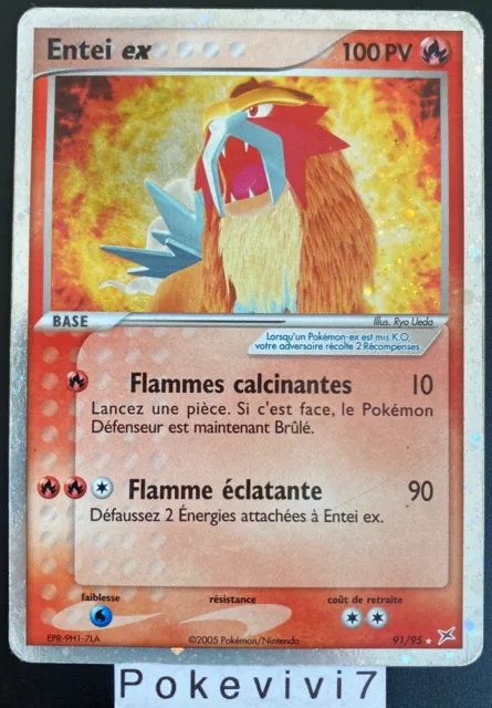 Carte Pokemon ENTEI 91/95 EX Ultra Rare Bloc EX Team Aqua Vs Team Magma FR