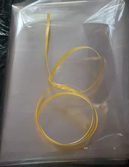 1 Metre Clear Cellophane Wrap FREE Curling Ribbon