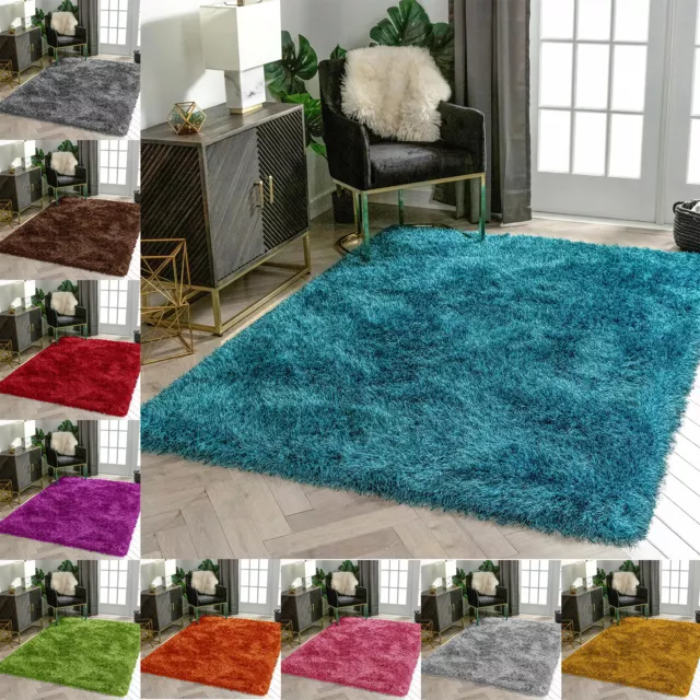 Thick Large Shaggy Rugs Living Room Bedroom Carpet Hallway Runner Rug Floor Mats