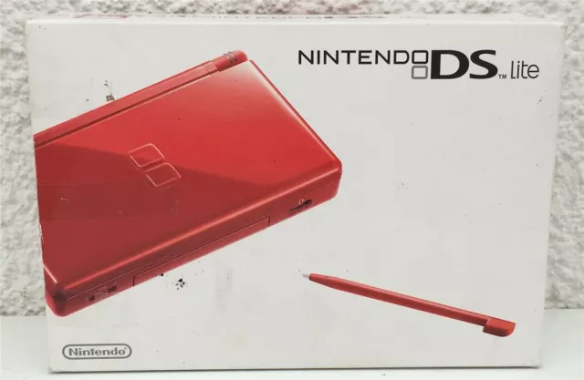 Nintendo DS Lite Handheld-Spielkonsole Spielekonsole Rot OVP