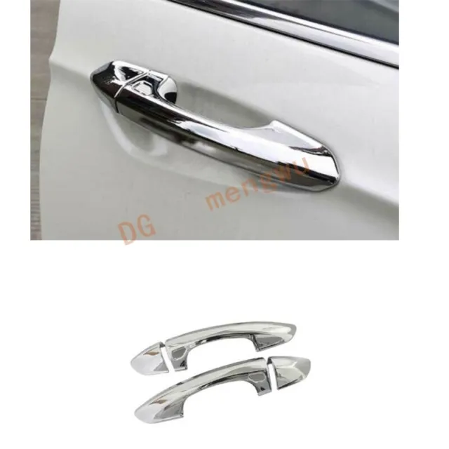 Side Door Handle Chrome Exterior Cover Trim Fit For Ford Mustang 4PCS 2015-2021