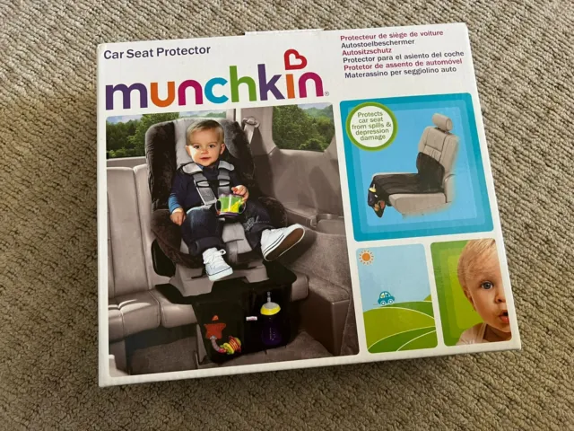 Boxed - Munchkin - Black Car Seat Protector - Kick Mat - Storage Basket Toddler