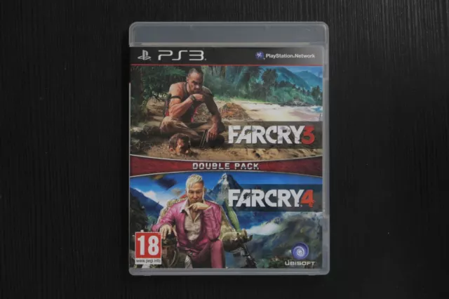 Farcry 3 + 4 double pack PS3 Complet PAL FR Sony PlayStation 3