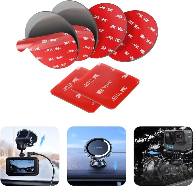 3M DOUBLE SIDED Adhesive Pads.3M VHB Sticky Dash Cam Mounting Tape.Car