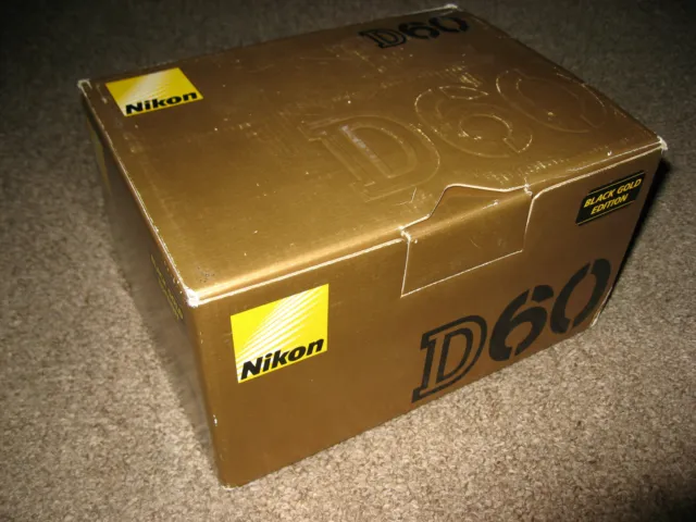 Nikon D60 10.2 MP Digital SLR Black Gold Body Only 98 Shutter Count Please Read