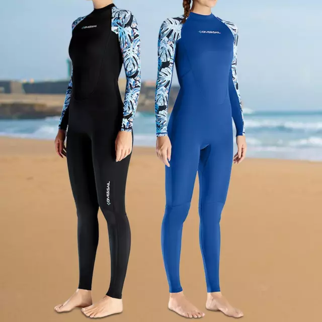 Wetsuit for Women Scuba Diving Suit Sun Protection Back Zipper Full Body Dive