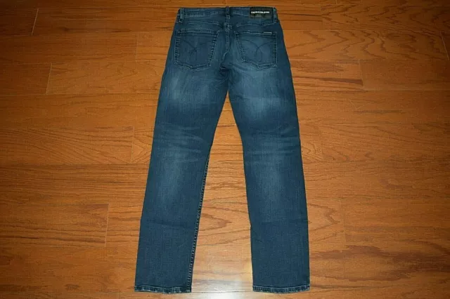 CALVIN KLEIN - SKINNY STRAIGHT STRETCH Blue Jeans - Men Size 30 x 30 - CKJ 026