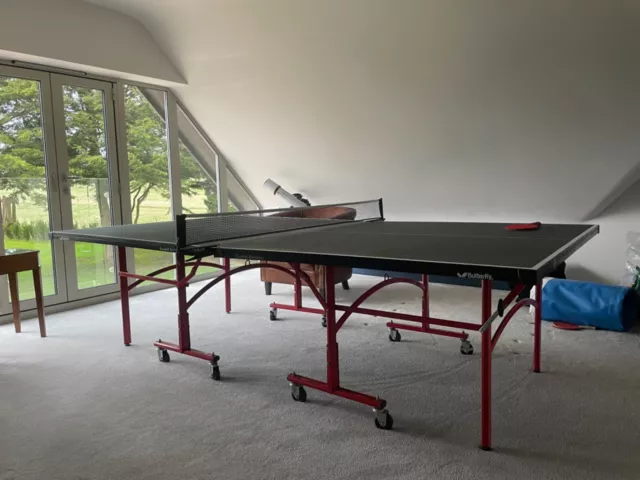 Butterfly easifold rollaway table tennis table used