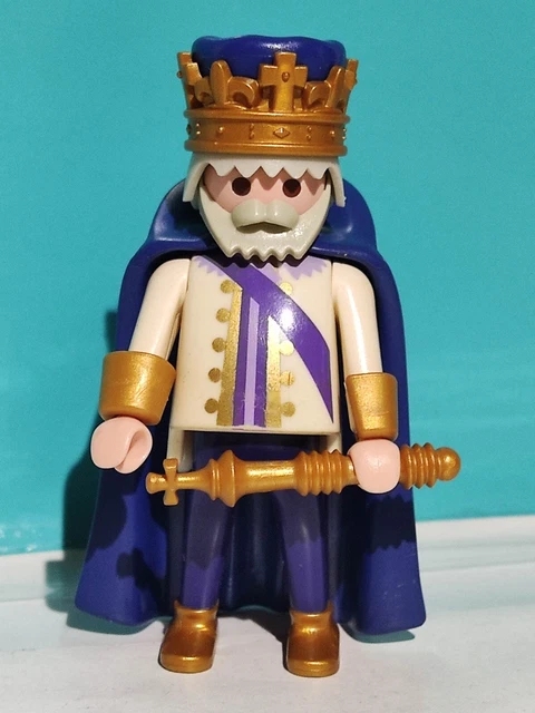 PLAYMOBIL FIGURA REY Medieval Castillo Caballeros Medievales Fortaleza ...