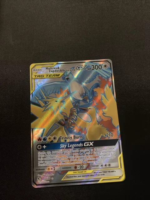  Moltres & Zapdos & Articuno Tag Team GX - 66/68 - Full Art  Ultra Rare : Toys & Games