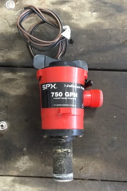 Johnson Cartridge Bilge Pump 750 GPH 12V Livewell Aerator Pump 2870
