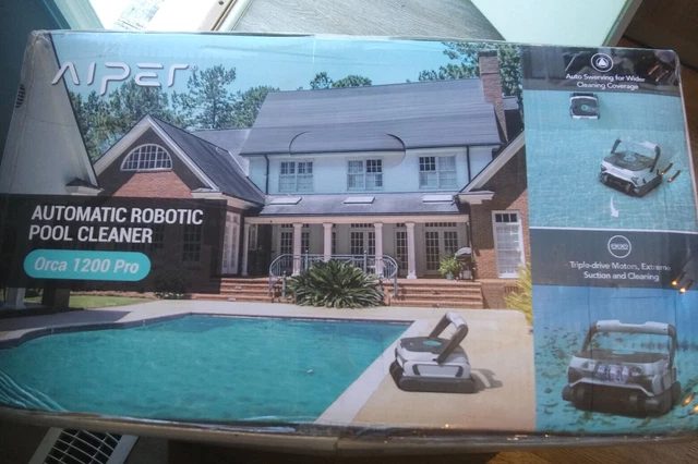 Aiper Smart Orca 1200 Pro Automatic Robotic Wall Climbing Pool Cleaner, New!