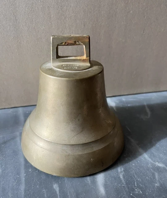 Cloche De Traîneau En Laiton – 20 Grelots Sur Bracelet Cuir – Antique – Déco Noël