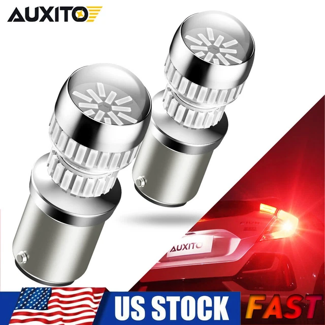 2pcs AUXITO High Power 2800LM 1157 bay15d LED Bulb 2357 Brake Tail Light Red GUS