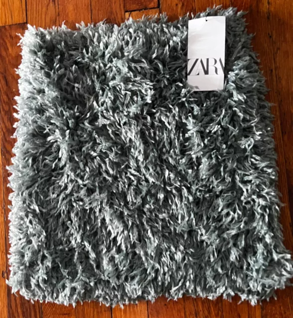 Feather effect mini skirt zara top