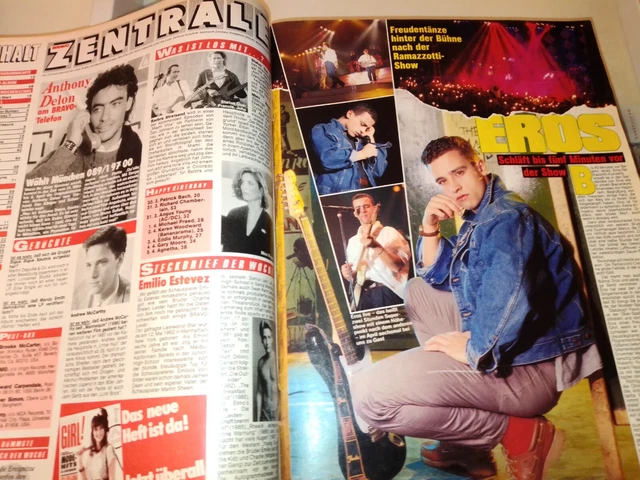 Bravo 14 1988. Eros Ramazzotti, Patrick Swayze Die Ärtze Madonna Bros 16