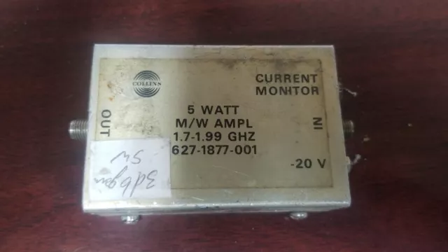 Amplificateur micro-ondes Collins 5 watts 1,7-1,99 GHz