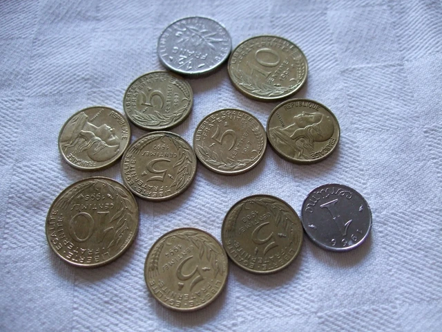 LOT DE PIECES Monnaie Francaise EUR 10,00 - PicClick FR