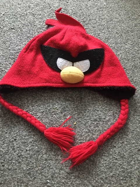 RED ANGRY BIRDS Woolly Hat From George At Asda 3.00 PicClick UK