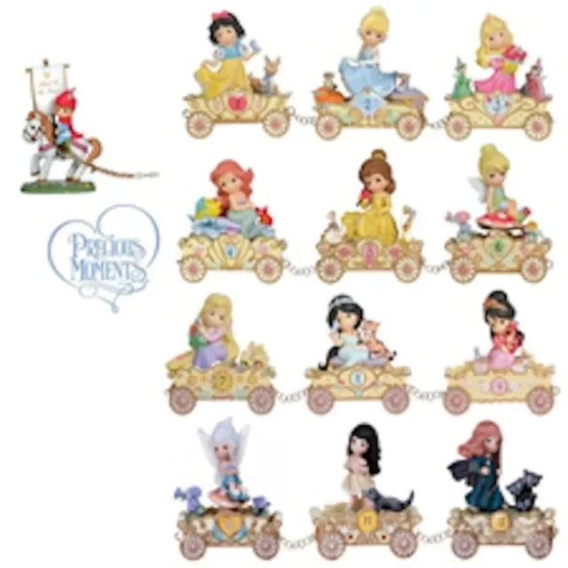 Precious Moments Disney Princess Parade  Birthday Train Set of 13 Brand New Box