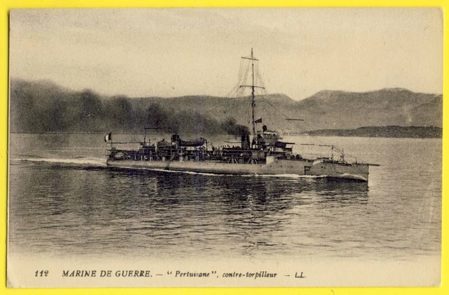 CPA MARINE de GUERRE NAVY BOAT Navire Bateau Le CONTRE TORPILLEUR "PERTUISANE"