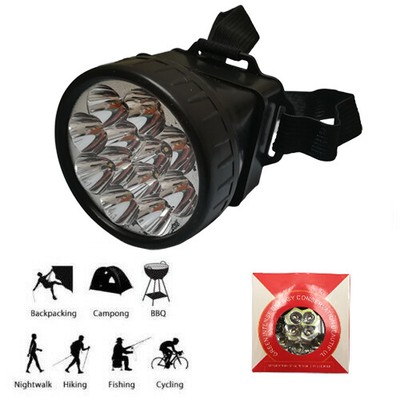 Clearance S1511 Testa 32 LED Torcia Impermeabile Luce da lavoro in esecuzione di pesca 