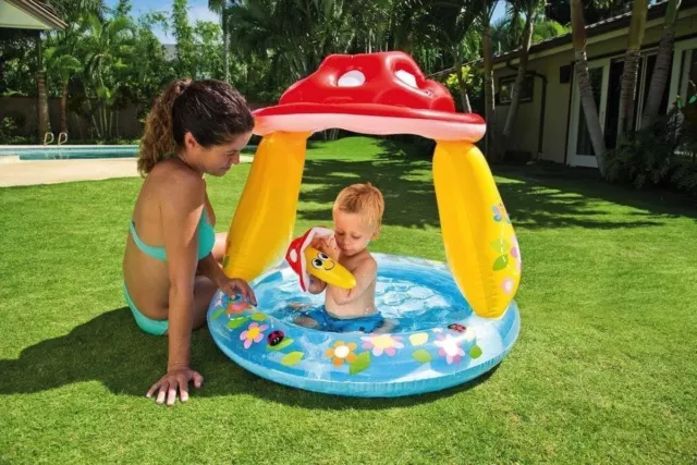 Intex Mushroom Baby Pool, Inflatable Pool for Kids Age 1 to 3 Years - Multicolor 3