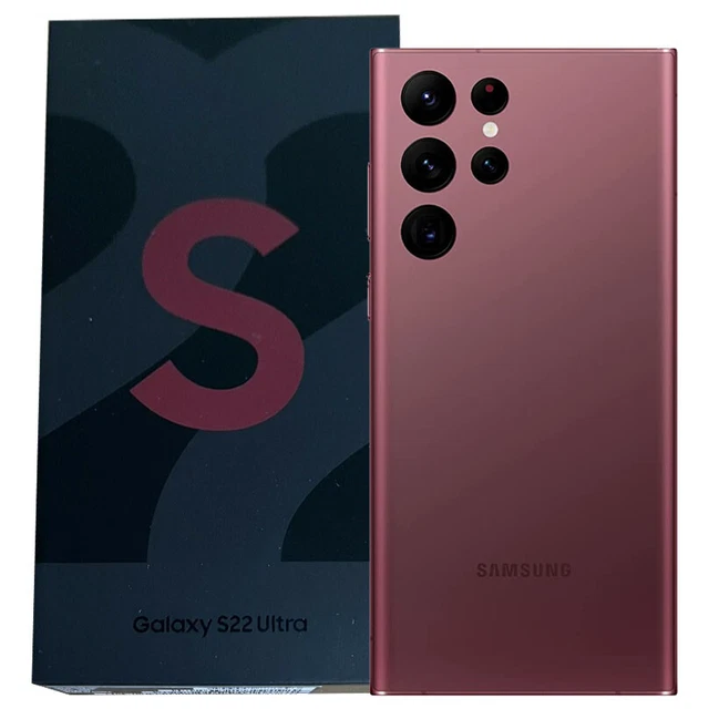 SAMSUNG GALAXY S22 Ultra 5G (Burgundy) SMS908 256GB 12GB RAM GSM