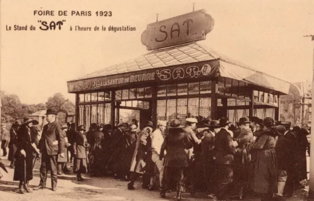 75  Cpa  Debut 1900 Foire De Paris 1923 Stand Du Sat A L'heure De La Degustation