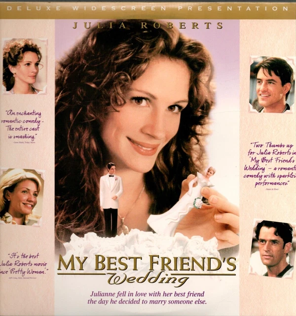 MY BEST FRIEND'S WEDDING Widescreen Laserdisc Julia Roberts, Cameron