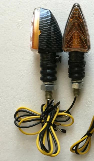 Clignotants Carbone Lampe Courtes Homologué pour Gaz Ec 300 - Ec 450 Fse