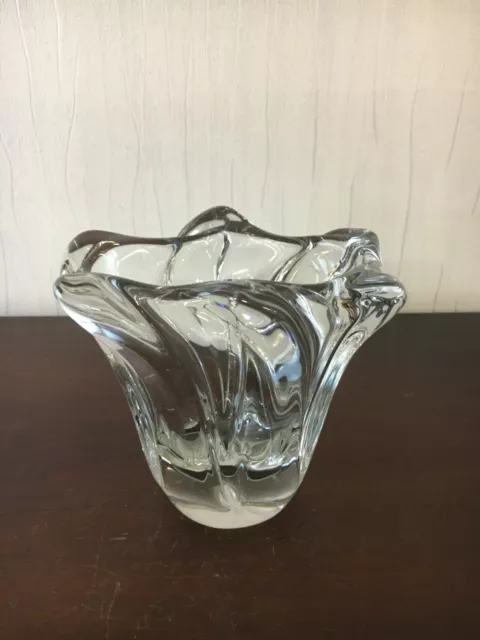 1 vase en cristal de Daum France (prix à la pièce)