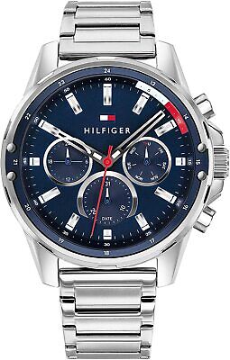 Tommy Hilfiger Blue Multi-Dial Stainless Steel Men’s Watch - 1791788