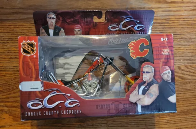 Orange County Choppers-Calgary Flames Blasty-Ertl Collectiabes Die Cast Bike