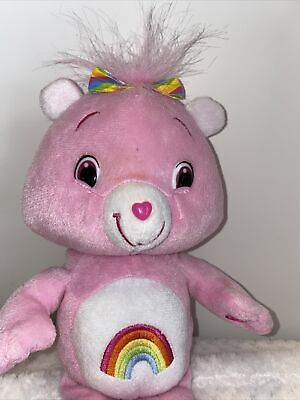Care Bears True Heart Plush  Cheer Bear 8" Pink 2007 Rare Rainbow 3