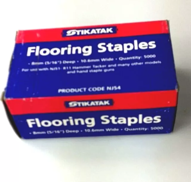 A11 staples for use with Hammer Tacker, and hand held staple guns. Box 5000
