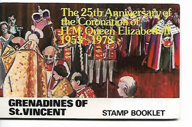 Grenadines of St. Vincent 1978 25th Anniversary QE 11 Coronation Booklet