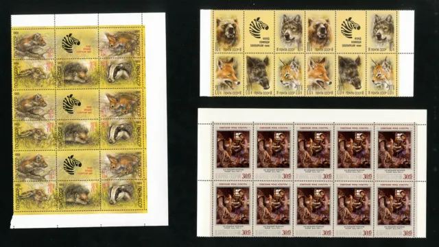Russia 1980s to 1990s Mint PO Fresh Stamp Variety Collection +1,000 Stamps