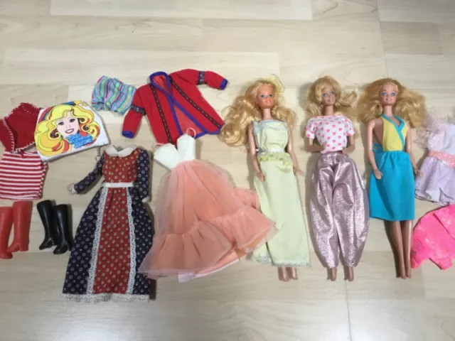 Barbie Lot vintage poupées superstar et vêtements et accessoires Club