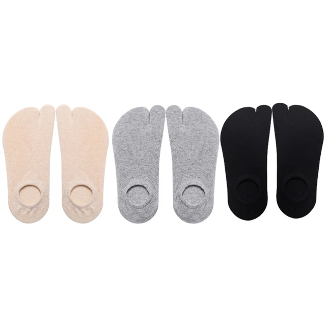 3 Pairs Chaussettes Basses En Coton Chaussettes Antidérapantes Fille Chaussettes