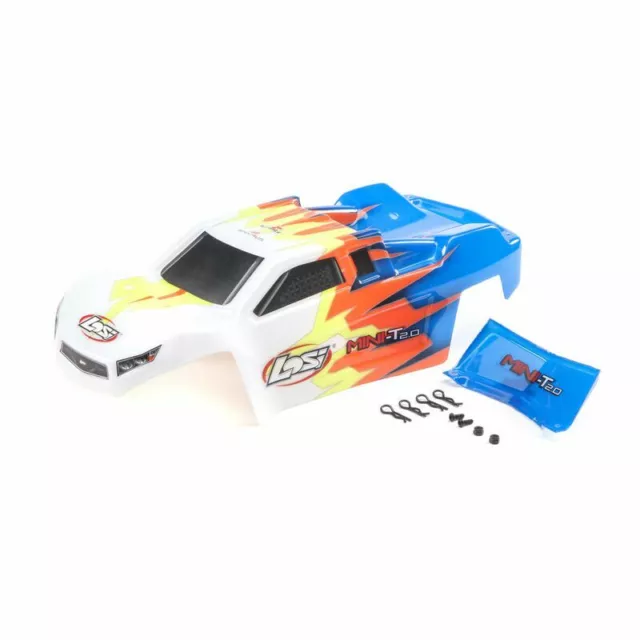 Losi LOS210014 Body Blue White Mini-T 2.0