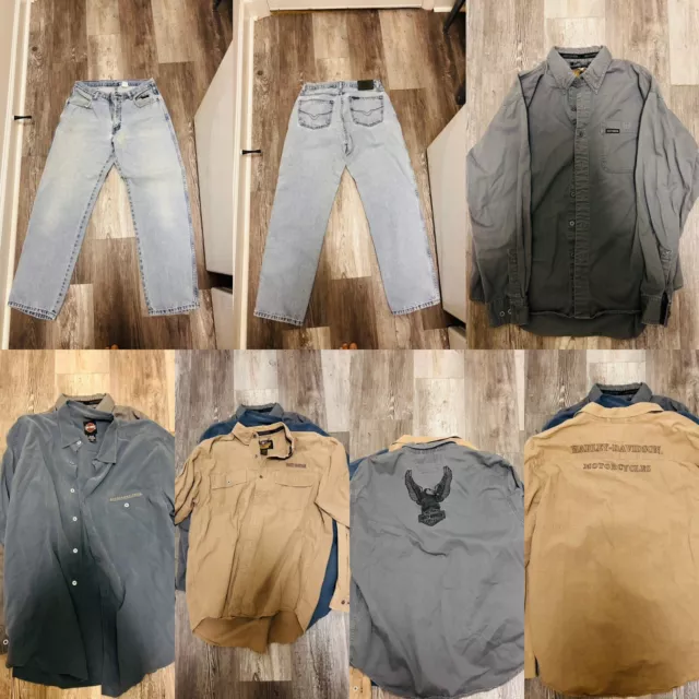 HARLEY DAVIDSON CLOTHING Men (All Shirts Large And Pants 32/34 $50.00 ...