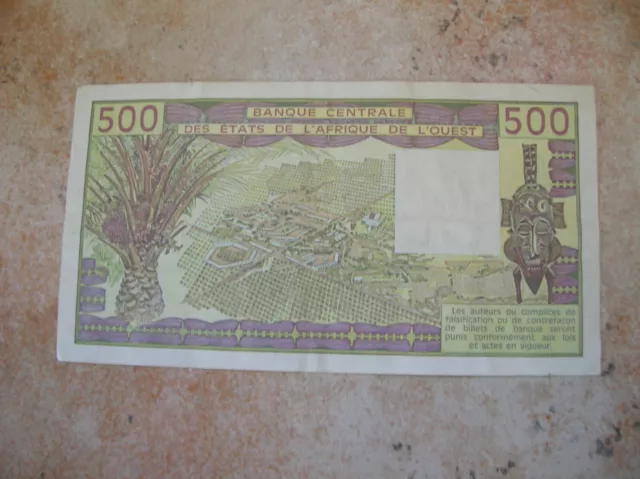 Etats De Lafrique De L Ouest   Billet De 500 Francs  (C562) 2